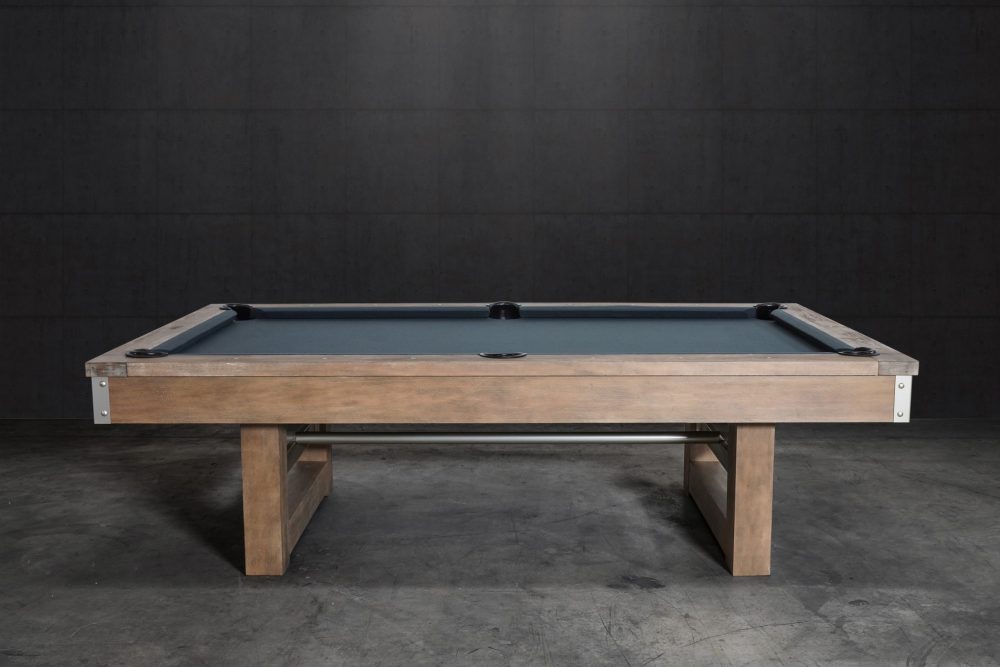 Nixon Billiards Bryant Slate Pool Table in Weathered Natural w/ Metal Legs - Image 3