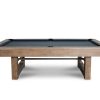Nixon Billiards Bryant Slate Pool Table in Weathered Natural w/ Metal Legs