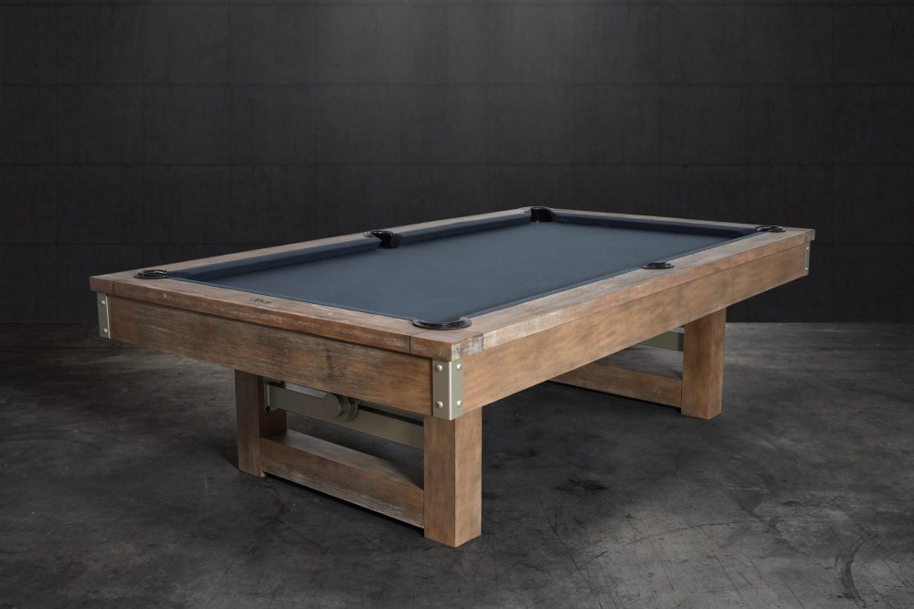 Nixon Billiards Bryant Slate Pool Table in Weathered Natural w/ Metal Legs - Image 2