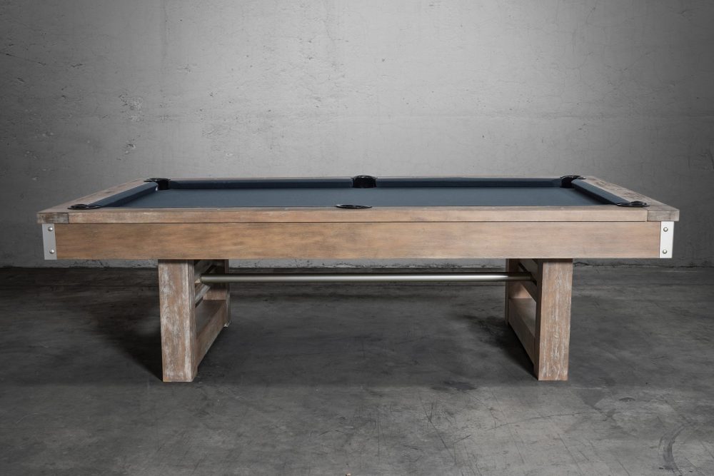 Nixon Billiards Bryant Slate Pool Table in Weathered Natural w/ Wood Legs - Image 3