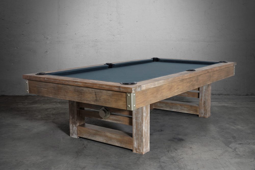 Nixon Billiards Bryant Slate Pool Table in Weathered Natural w/ Wood Legs - Image 4