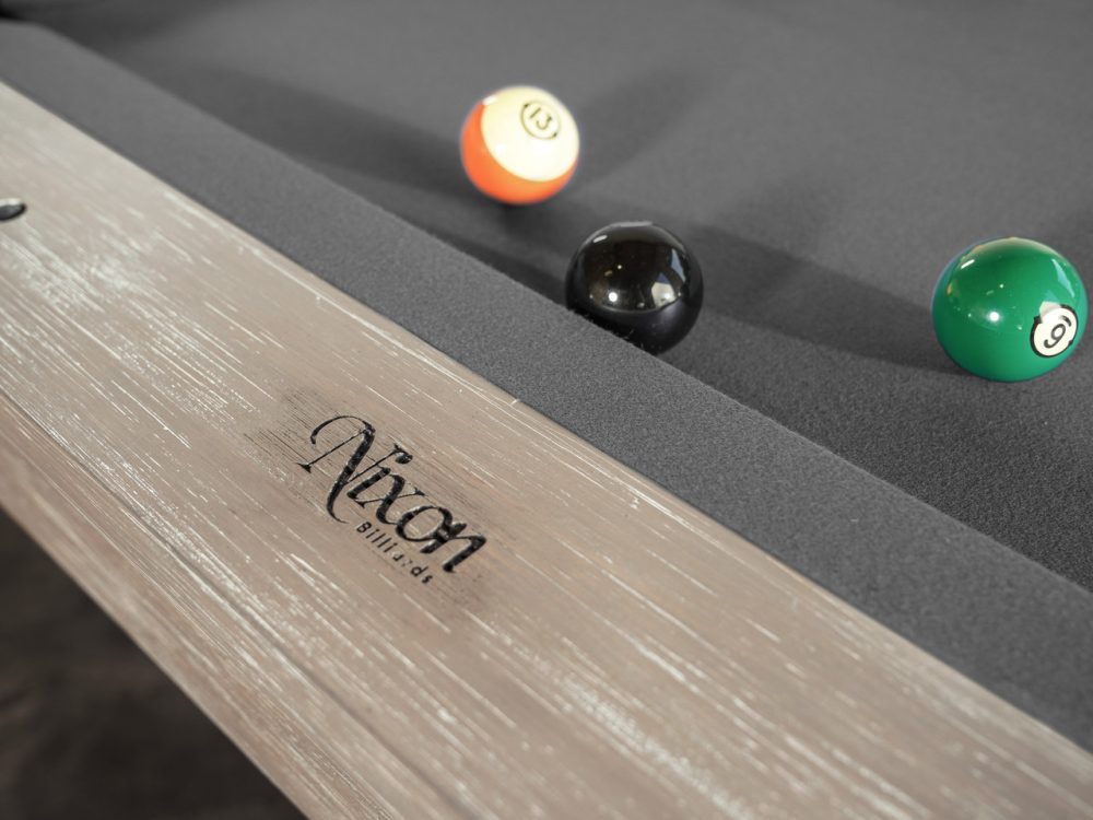 Nixon Billiards Huck Slate Pool Table in Grey White Oak - Image 8