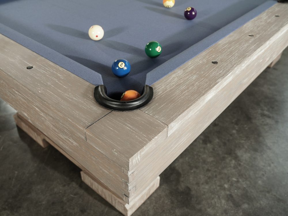 Nixon Billiards Huck Slate Pool Table in Grey White Oak - Image 6