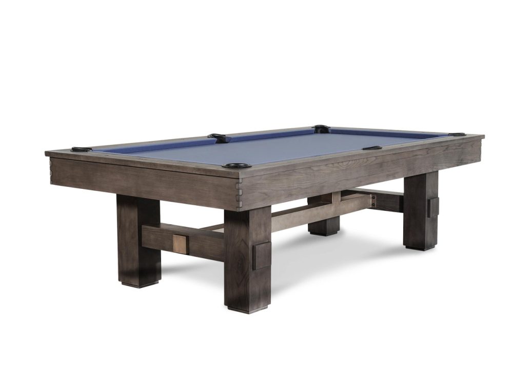 Nixon Billiards Kemp Slate Pool Table in Grayson Grey