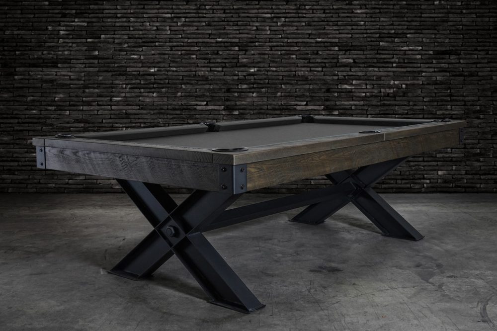 Nixon Billiards Portland 8" Slate Pool Table in Barnwood - Image 3