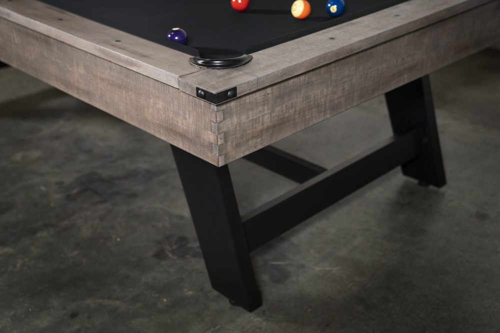 Nixon Billiards Hunter Slate Pool Table in Antique w/ Metal Legs - Image 12