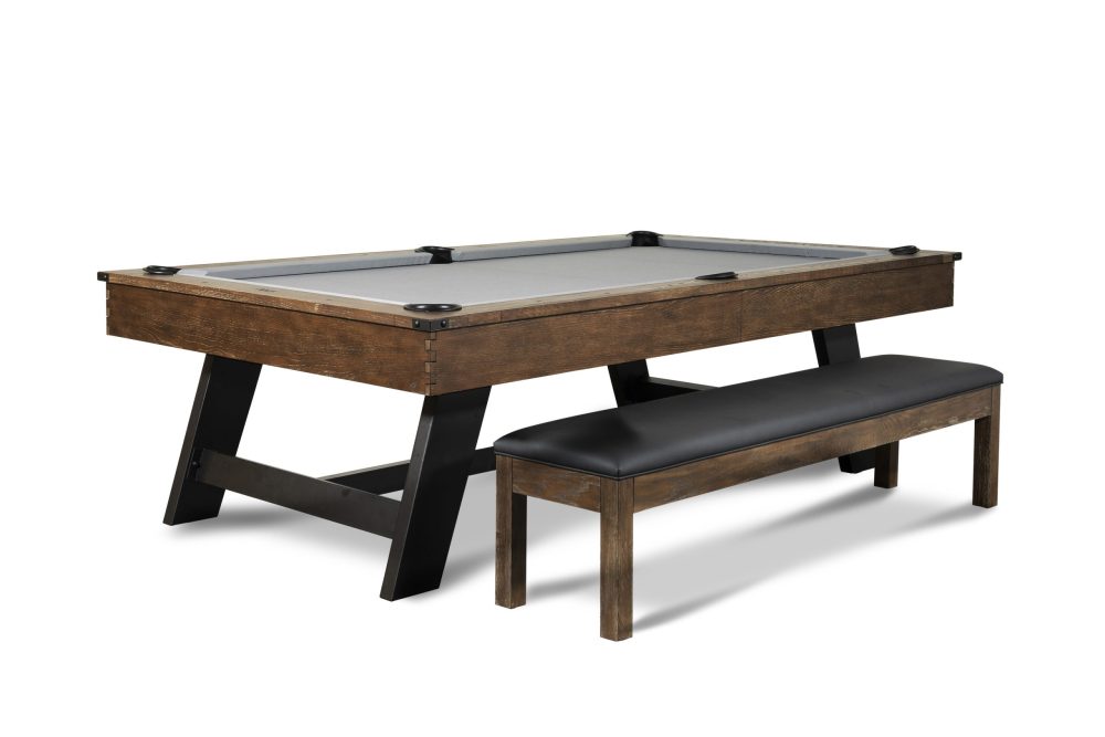 Nixon Billiards Hunter Slate Pool Table in Brushed Walnut w/ Wood Legs - Image 3