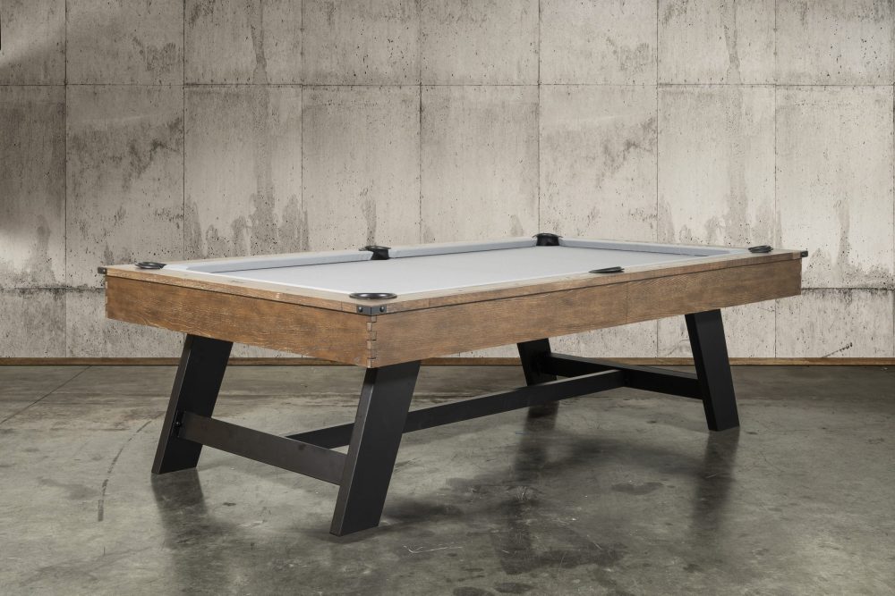 Nixon Billiards Hunter Slate Pool Table in Brushed Walnut w/ Wood Legs - Image 6