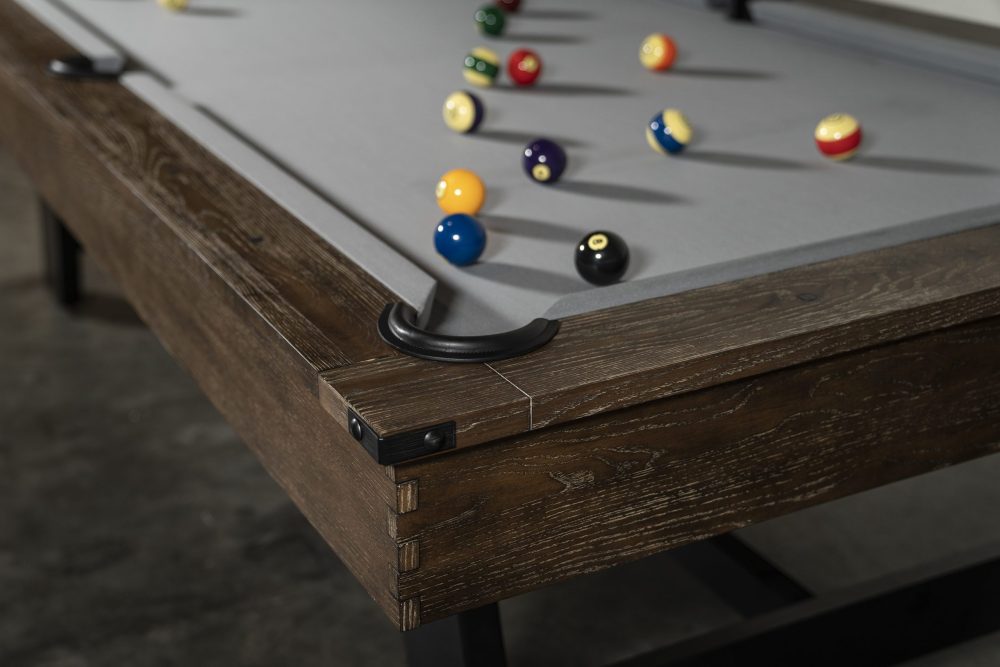 Nixon Billiards Hunter Slate Pool Table in Brushed Walnut w/ Wood Legs - Image 9