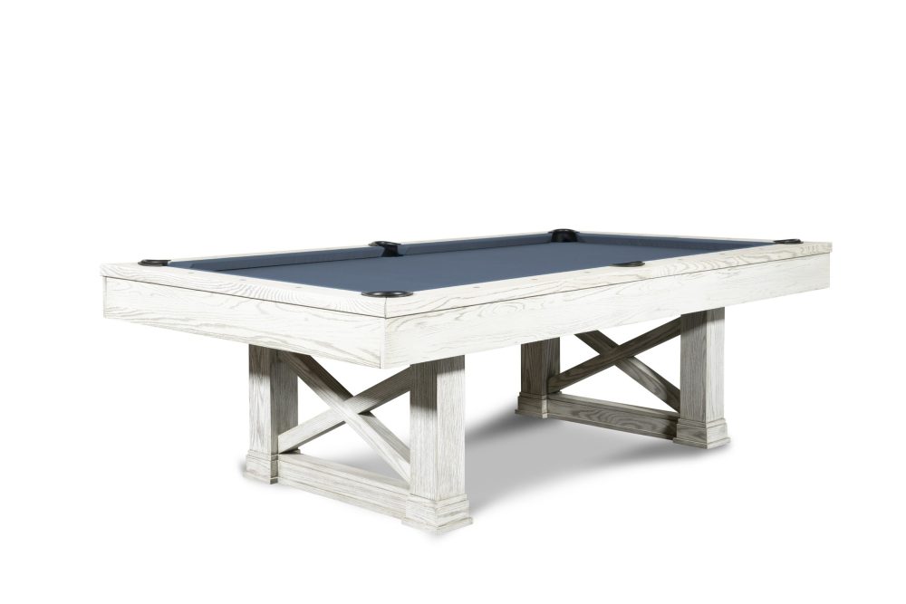 PTP Austin Slate Pool Table in Whitewash