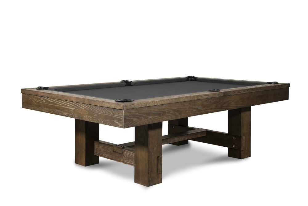 PTP Grayson Slate Pool Table in Brown Wash