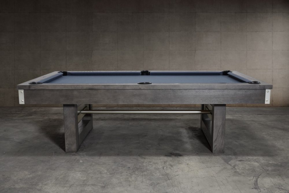 Nixon Billiards Bryant Slate Pool Table in Grayson Grey w/ Metal Legs - Image 4