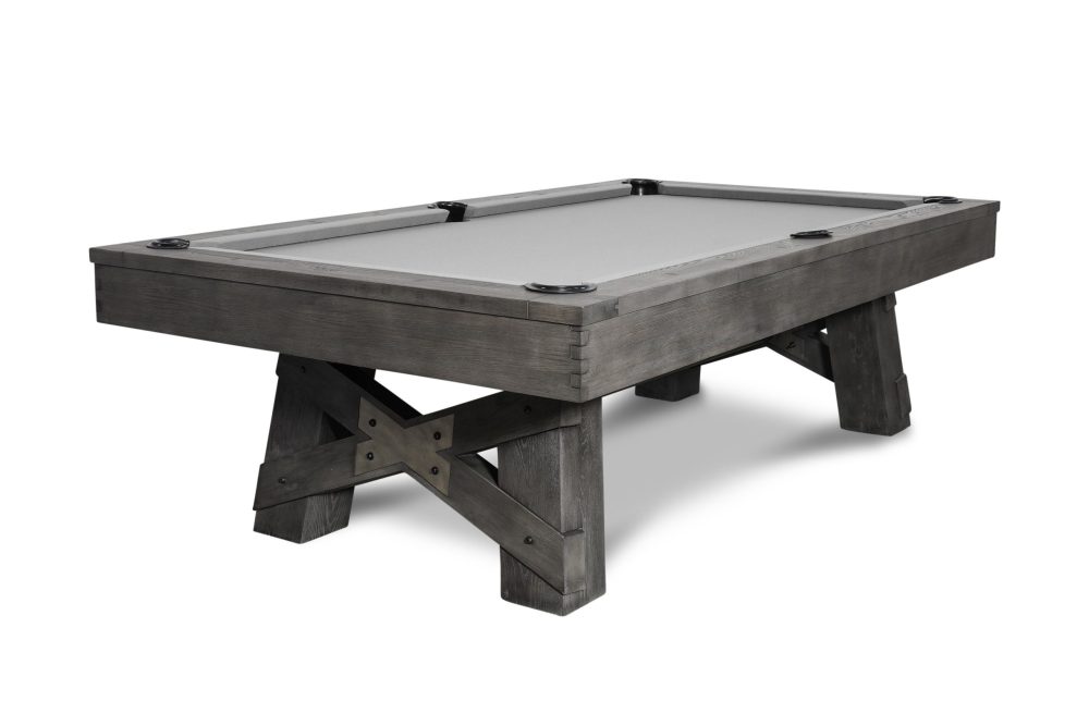 Nixon Billiards Georgia Slate Pool Table in Grayson Grey