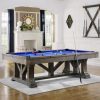 Playcraft Cross Creek Slate Pool Table in Pewter