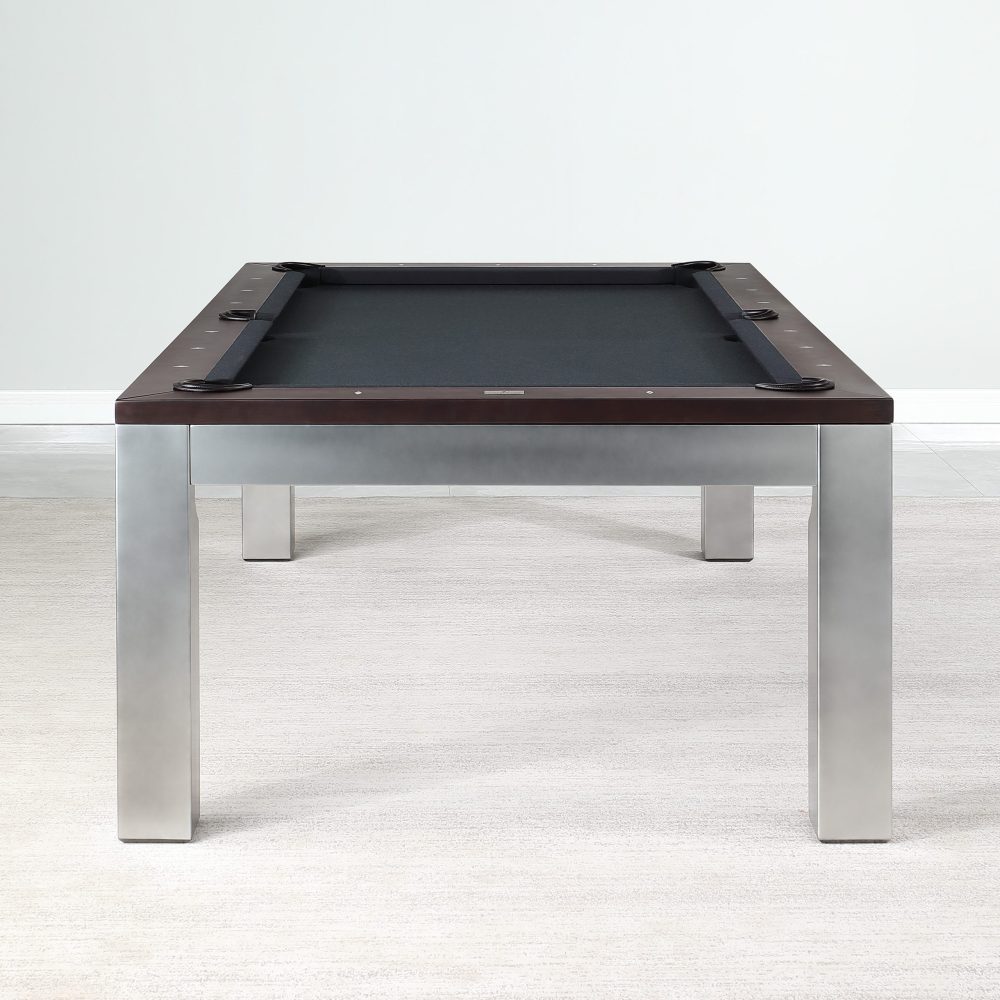 Playcraft Genoa Slate Pool Table in Walnut on Silver