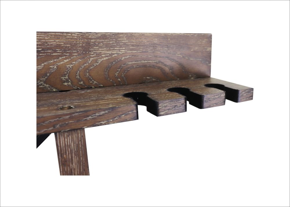 Hunter Wall Rack in Brushed Walnut - Image 4