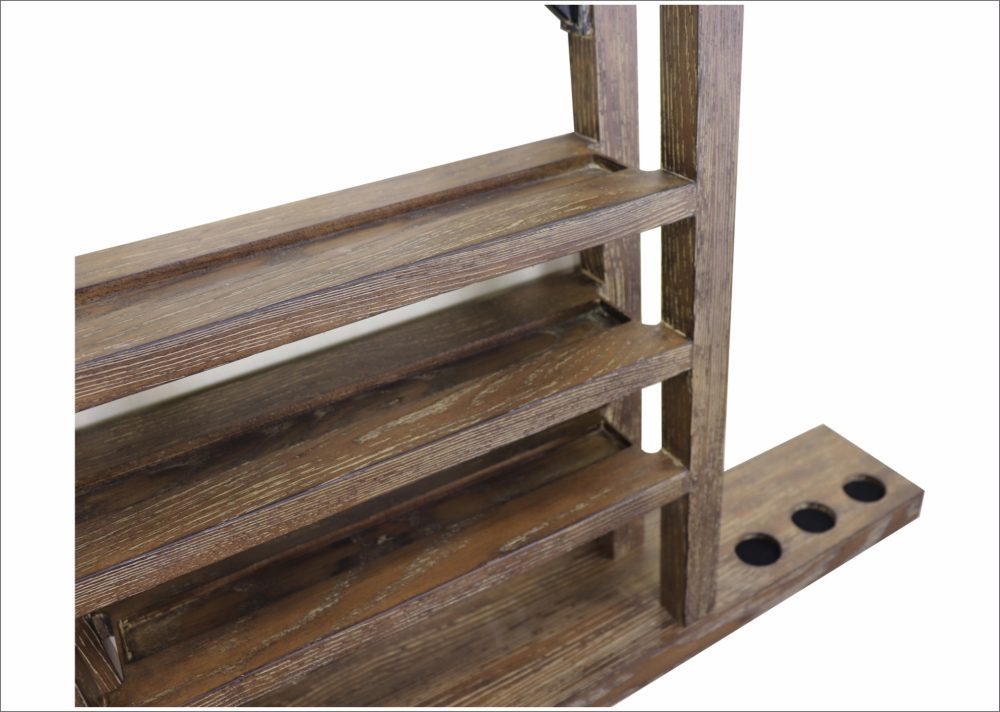 Hunter Wall Rack in Brushed Walnut - Image 5