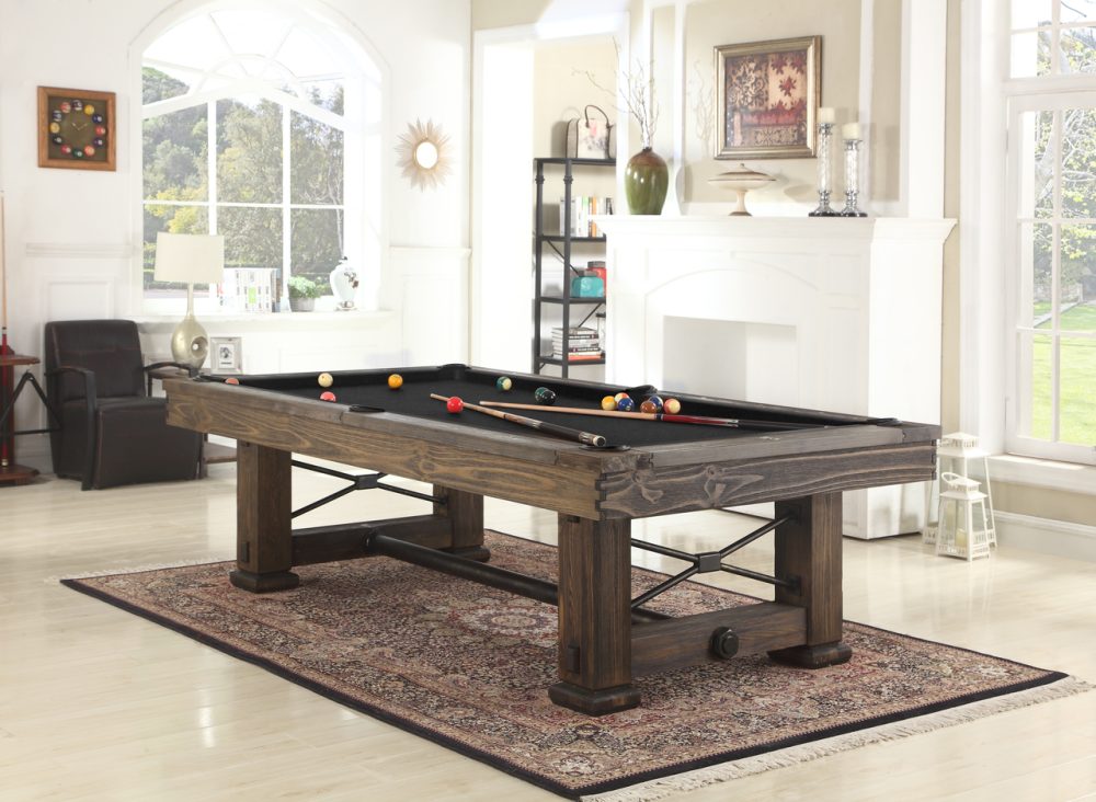 Playcraft Rio Grande Slate Pool Table in Weathered Bark