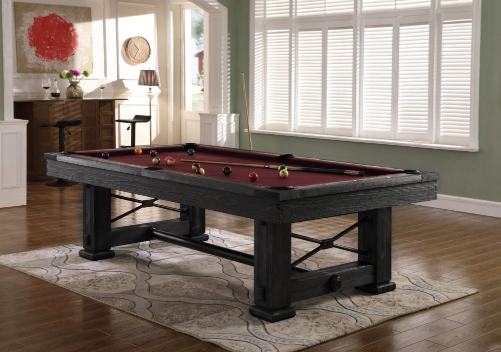 Playcraft Rio Grande Slate Pool Table in Weathered Raven