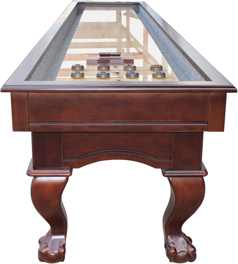 Playcraft Charles River Pro-Style Shuffleboard Table w/3" Butcher Block in Espresso - Image 2