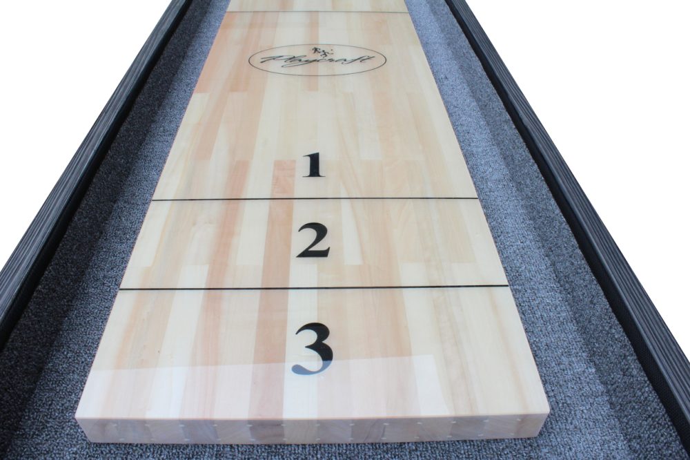 Playcraft Saybrook KD Shuffleboard Table w/16" 2-Piece Butcher Block in Midnight - Image 5