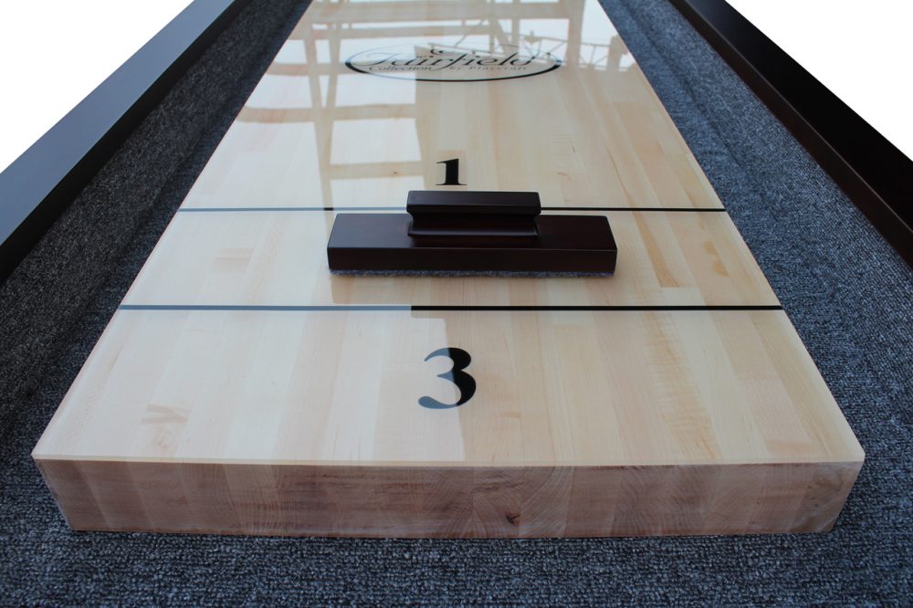 Playcraft St Lawrence Pro-Style Shuffleboard Table w/3" Butcher Block in Espresso - Image 4