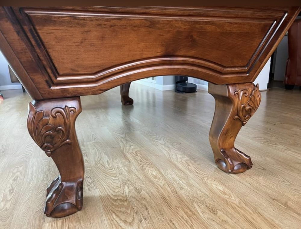 Used DLT 8ft Traditional Leather Pocket Pool Table - Image 6