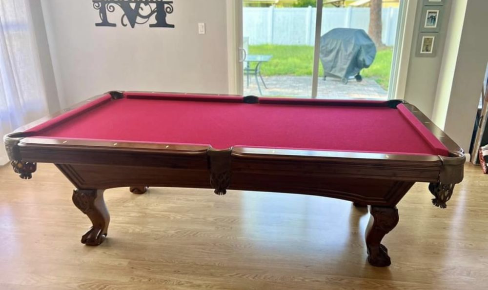 Used DLT 8ft Traditional Leather Pocket Pool Table - Image 3