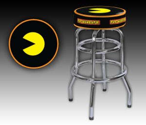 Pac-Mancave Logo Barstool