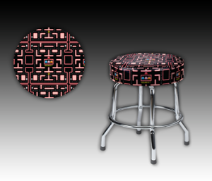 Ms. Pac-Man Maze Barstool